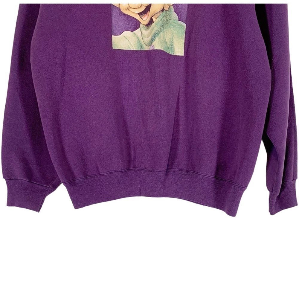 Vintage Disney Snow white Dopey Crew neck Sweatshirt Size Medium - Picture 4 of 7